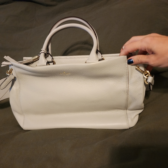 Kate Spade ATWOOD PLACE LARSON SATCHEL Light Gray - Picture 4 of 16